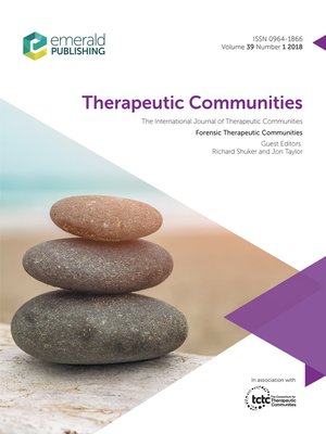 cover image of Therapeutic Communities: The International Journal of Therapeutic Communities, Volume 39, Number 1